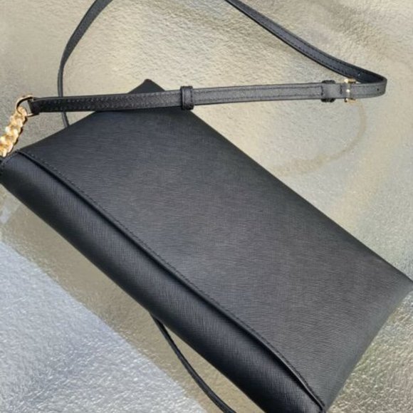 Michael Kors Jet Set Medium Envelope Clutch, Black - Picture 2 of 5